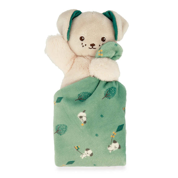 Kaloo - Carre Doudou Dog Green-Panda Kids and Baby
