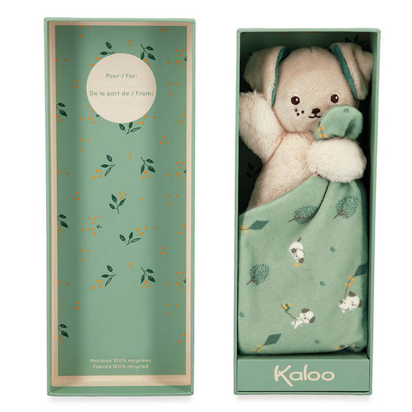 Kaloo - Carre Doudou Dog Green-Panda Kids and Baby