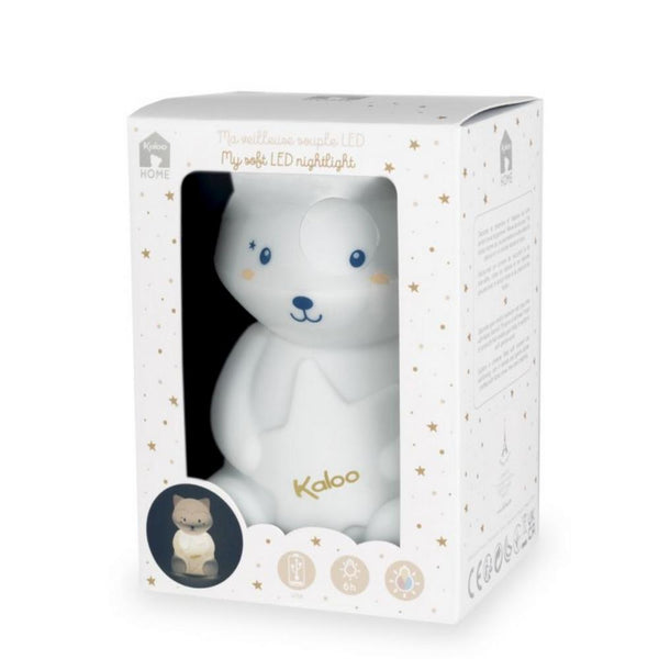 Kaloo - My Soft LED Nightlight Racoon - Silicone-Panda Kids and Baby
