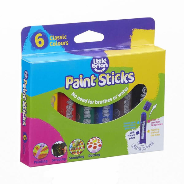 Little Brian - Paint Sticks - Classic 6pk-Panda Kids and Baby