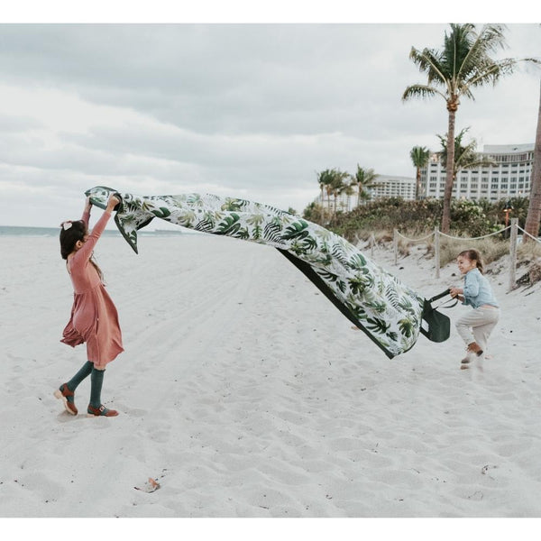 Little Unicorn - Outdoor Blanket - 5 x 10 - Tropical Leaf-Panda Kids and Baby