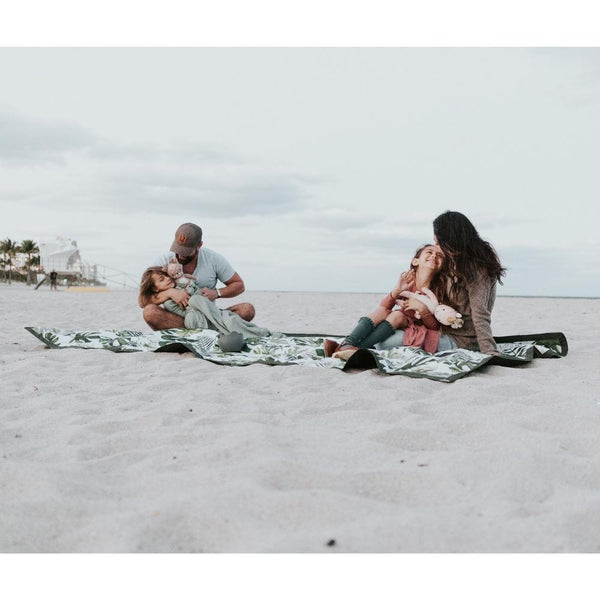 Little Unicorn - Outdoor Blanket - 5 x 10 - Tropical Leaf-Panda Kids and Baby