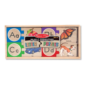 Melissa & Doug - Alphabet Wooden Puzzle Cards-Panda Kids and Baby
