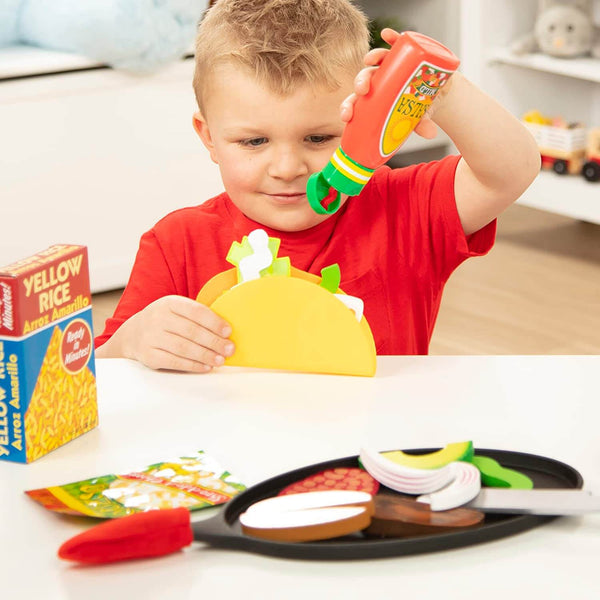 Melissa & Doug - Fill & Fold Taco & Tortilla Set-Panda Kids and Baby