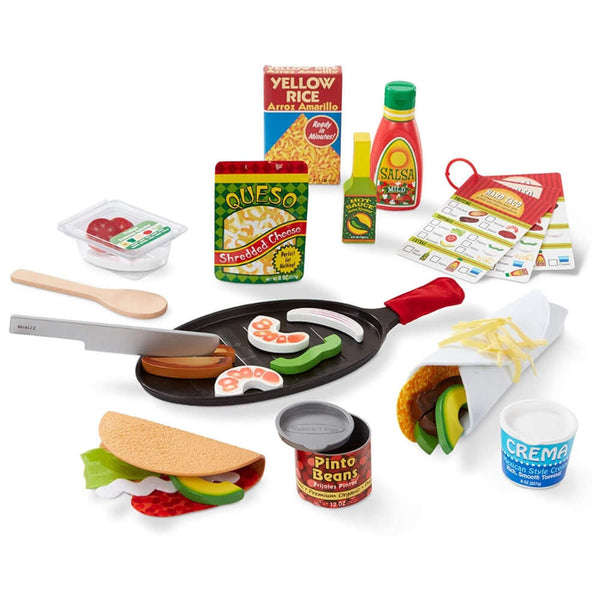 Melissa & Doug - Fill & Fold Taco & Tortilla Set-Panda Kids and Baby