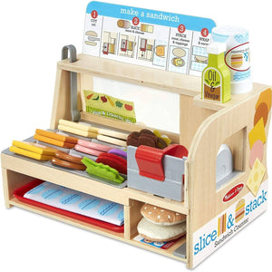Melissa & Doug - Slice&Stack Sandwich Counter-Panda Kids and Baby