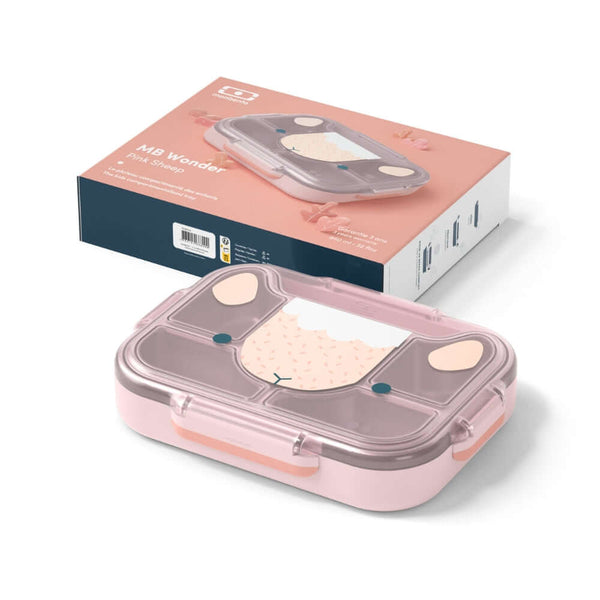 Monbento - Wonder Kids Lunch Tray - Pink Sheep-Panda Kids and Baby
