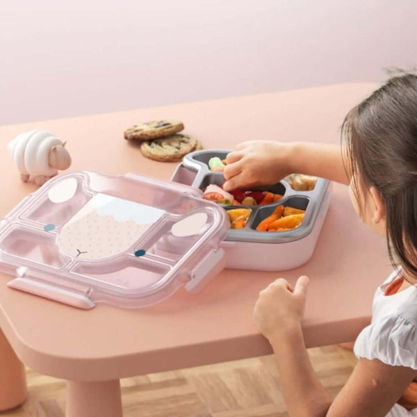 Monbento - Wonder Kids Lunch Tray - Pink Sheep-Panda Kids and Baby