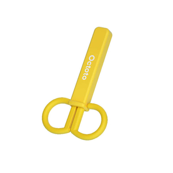 Octoto - Baby Food Stainless Steel Scissors - Yellow-Panda Kids and Baby