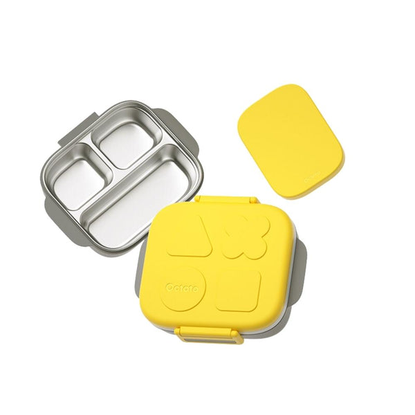 Octoto - Kids Stainless Steel 3 Compartments Divided Plate Dining Set Plus-Panda Kids and Baby