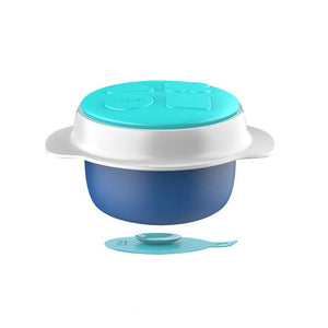 Octoto - Stainless Steel Kids UFO Water-Infusion Vacuum Bowl-Panda Kids and Baby