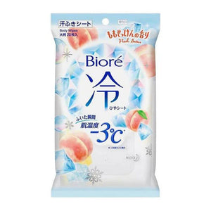 KAO Bioré - Cold Body Wipes Peach Flavor Scent - 20 Sheets-Panda Kids and Baby