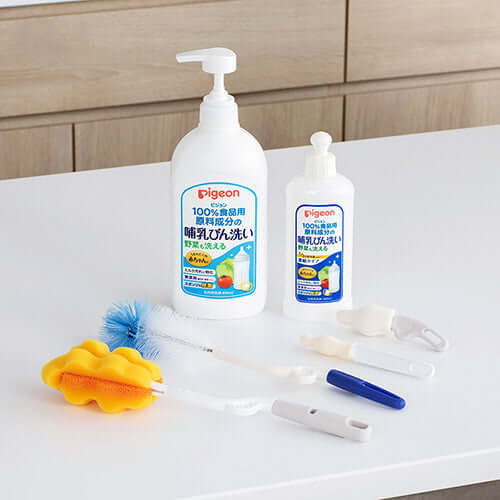 Pigeon - Bottle Nipple Brush - 2 Pieces-Panda Kids and Baby