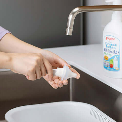 Pigeon - Bottle Nipple Brush - 2 Pieces-Panda Kids and Baby