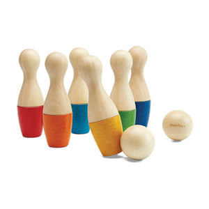 PlanToys - Bowling Set-Panda Kids and Baby