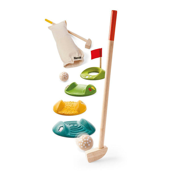 PlanToys - Mini Golf - Full Set-Panda Kids and Baby