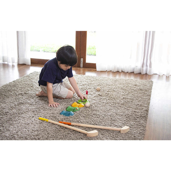 PlanToys - Mini Golf - Full Set-Panda Kids and Baby