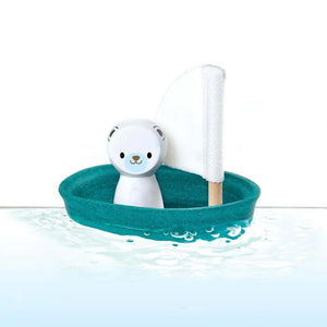 PlanToys - Sailing Boat - Polar Bear-Panda Kids and Baby