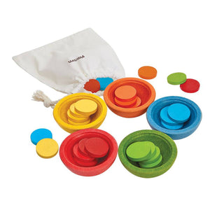 PlanToys - Sort & Count Cups-Panda Kids and Baby