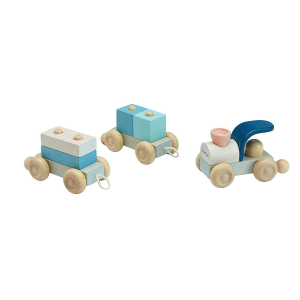 PlanToys - Stacking Train Trio-Panda Kids and Baby