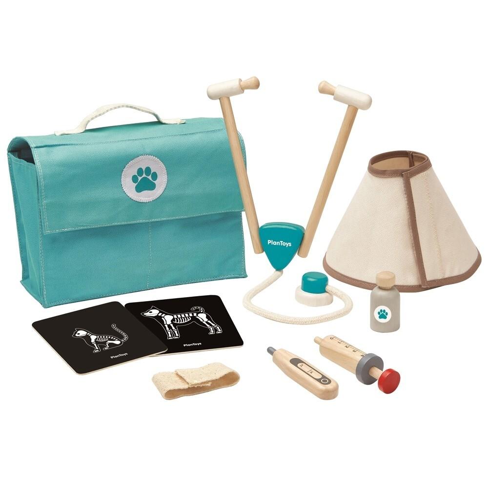 PlanToys - Vet Set - PT3490-Panda Kids and Baby