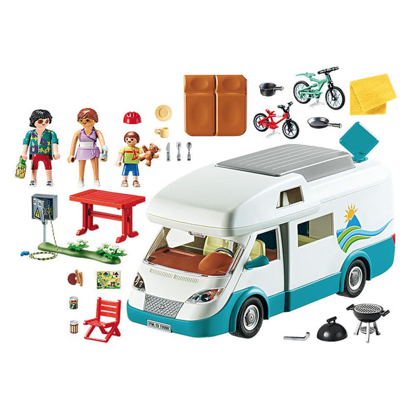 Playmobil - Family Camper - PMB70088-Panda Kids and Baby