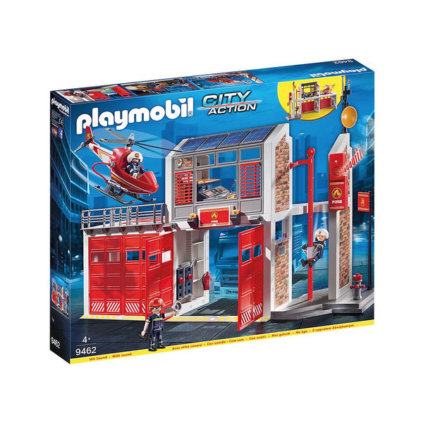 Playmobil - Fire Station - PMB9462-Panda Kids and Baby