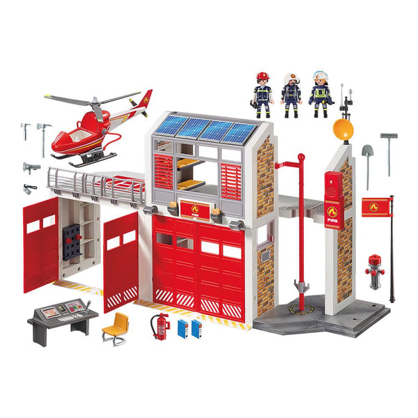 Playmobil - Fire Station - PMB9462-Panda Kids and Baby
