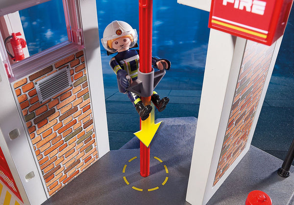 Playmobil - Fire Station - PMB9462-Panda Kids and Baby