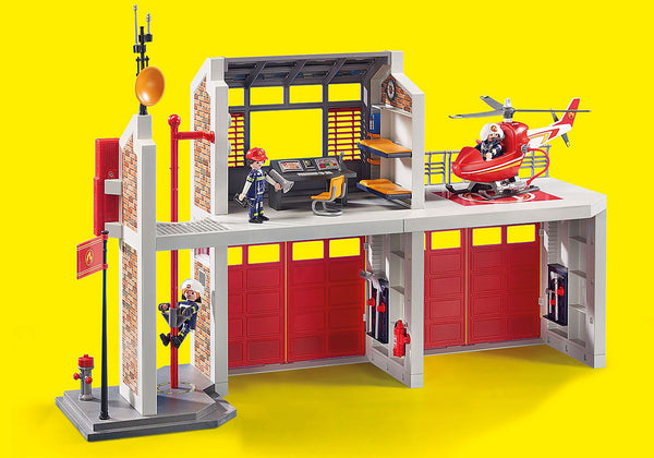Playmobil - Fire Station - PMB9462-Panda Kids and Baby