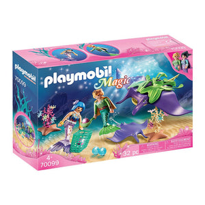 Playmobil - Pearl Collectors with Manta Ray - PMB70099-Panda Kids and Baby