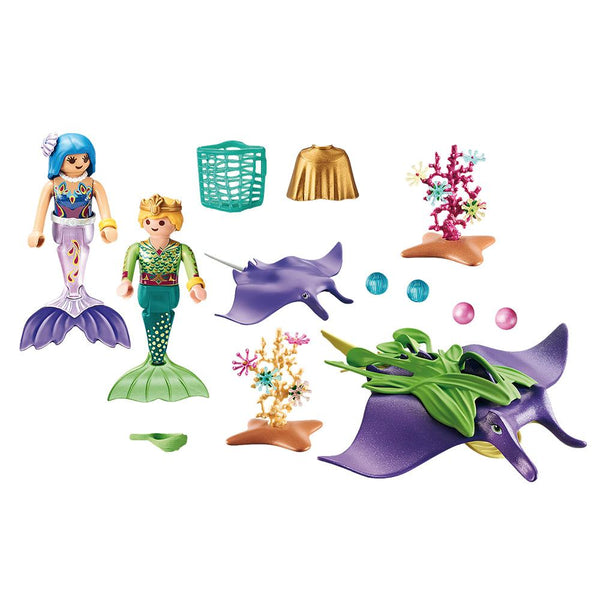 Playmobil - Pearl Collectors with Manta Ray - PMB70099 Building Toys Playmobil 