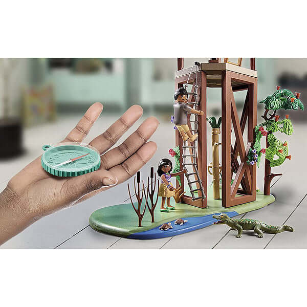 Playmobil - Research Tower with Compass-Panda Kids and Baby