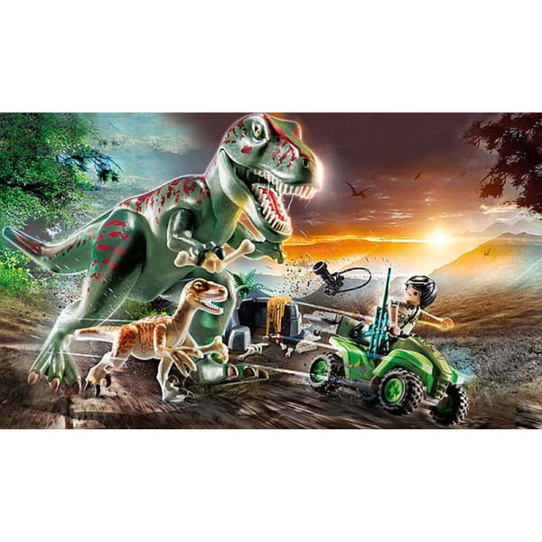 Playmobil - T-Rex Attack-Panda Kids and Baby
