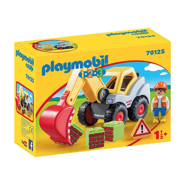 Playmobil - 1.2.3 Shovel Excavator - PMB70125 Building Toys Playmobil 