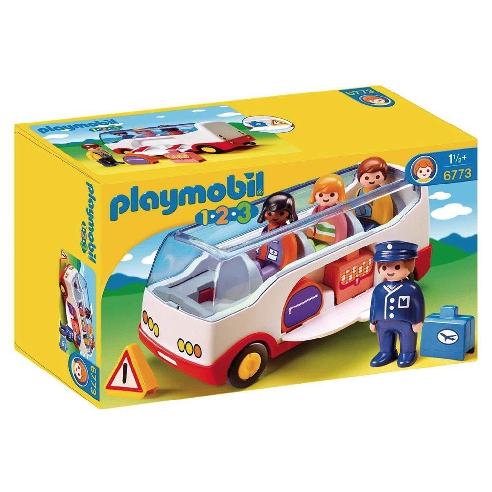 slot Arbejdskraft input Playmobil 1.2.3 Airport Shuttle Bus | Panda Kids and Baby