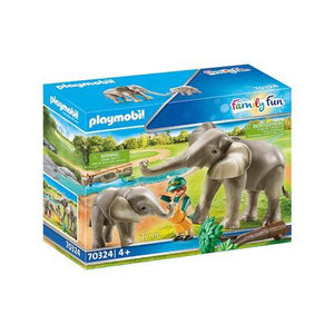 Playmobil - Elephant Habitat Family Fun Playset - PMB70324 Building Toys Playmobil 
