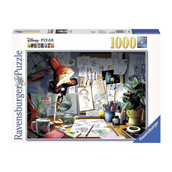 Ravensburger - Disney Pixar The Artist’s Desk - 1000pcs Puzzle Ravensburger 
