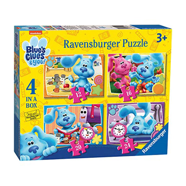 Ravensburger - Blues Clues 4 in a Box (12,16,20,24pcs) Jigsaw Puzzles-Panda Kids and Baby