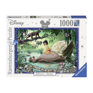 Ravensburger - Disney Moments 1967 The Jungle Book - 1000pcs-Panda Kids and Baby