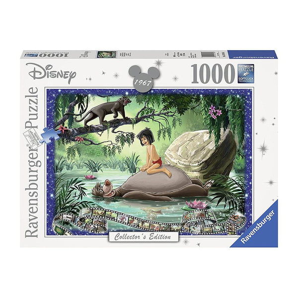 Ravensburger - Disney Moments 1967 The Jungle Book - 1000pcs-Panda Kids and Baby