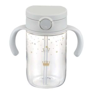 Richell - Axtars Straw Mug 320ml - Light Gray-Panda Kids and Baby