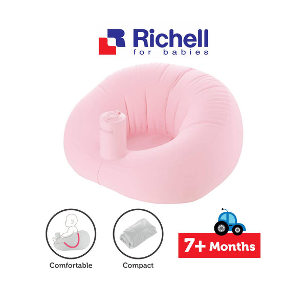 Richell - Soft Baby Sofa - Pink-Panda Kids and Baby