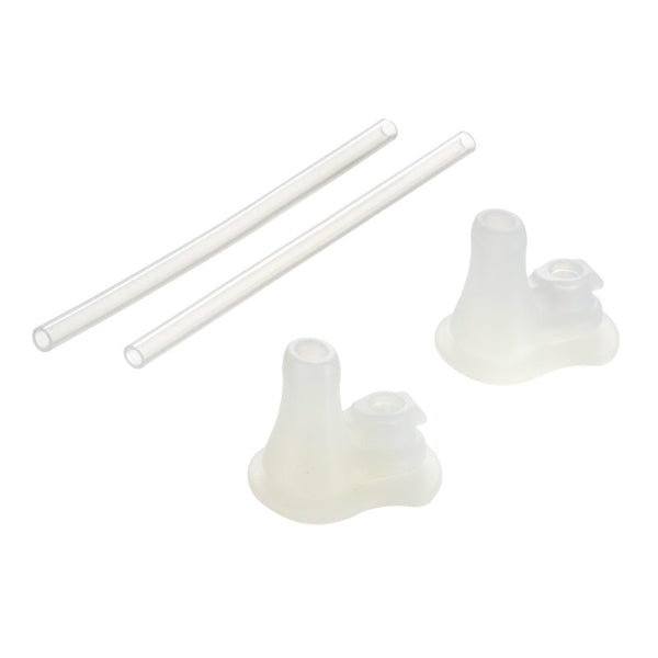 Richell - T.L.I Spout Cup Straw Set S-4 (2 sets)-Panda Kids and Baby