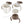 Richell - T.L.I Step Up Baby Cup Set SD - Brown-Panda Kids and Baby
