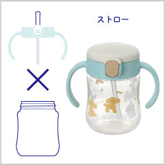 Richell - T.L.I Step Up Baby Cup Set SD - Light Blue-Panda Kids and Baby
