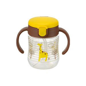 Richell - T.L.I Straw Cup SD 200ml - Yellow-Panda Kids and Baby
