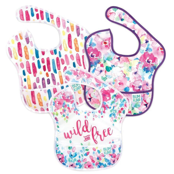 Bumkins - SuperBib® - 3 Pack - Multi Options Available-Panda Kids and Baby