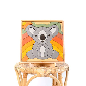 STELLAVAN & PAPA - Kirra the Koala 3 in 1 Giant Puzzle-Panda Kids and Baby