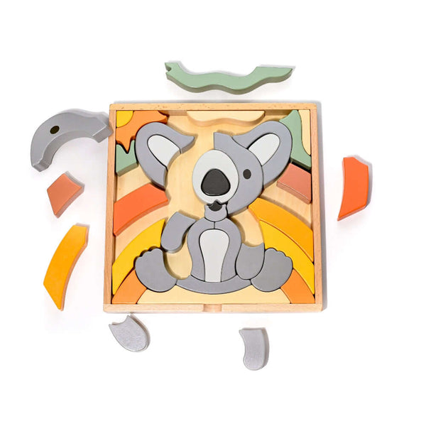 STELLAVAN & PAPA - Kirra the Koala 3 in 1 Giant Puzzle-Panda Kids and Baby
